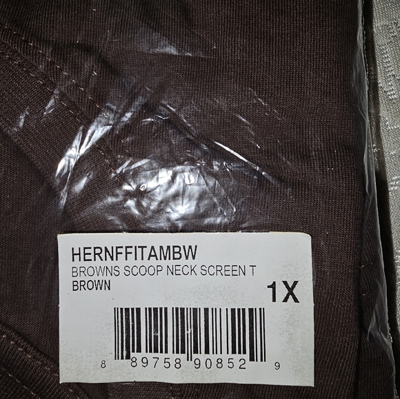 Cleveland Football Old School Design on Brown NFL Apparel Womens - Picture 4 of 4